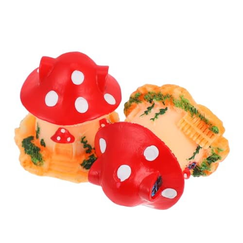LOLIPPYY 2 Stück Teiliges Miniatur pilzhaus Dekoration Kreative Micro Landscape Ornament Natürliche Reptilienbox Deko Langlebige Gartendeko Szenen und Blumentöpfe Rot LOLIPPYY 2 Stück Teiliges Miniatur pilzhaus Dekoration Kreative Micro Landscape Ornament Natürliche Reptilienbox Deko Langlebige Gartendeko Szenen und Blumentöpfe Rot von LOLIPPYY