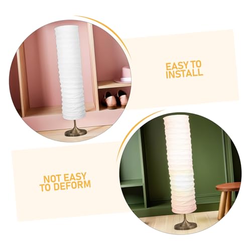 LOLIPPYY 2 Stück Teiliges Papier Lampenschirm Ersatzset für Stehlampe Einfache Installation Langlebig Stilvolle Raumdekoration für Wohnzimmer Schlafzimmer Arbeitszimmer und Hotelbereiche von LOLIPPYY