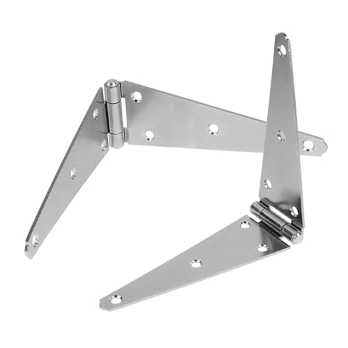 LOLIPPYY 2 Stück Teiliges Schweres Gartentorband aus Verzinktem Strap scharnier für Holztore und Zäune Robustes Aufschraubscharnier für Außenbereich Dekoratives und Langlebiges Torbeschlag von LOLIPPYY