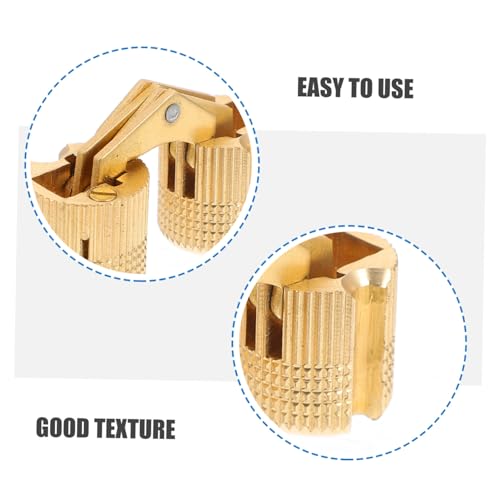 LOLIPPYY 2 Stück Tür aus Kupfer Geräuschlos Drehbare Verdeckte Möbelbeschläge Rostbeständig Langlebig Geeignet für Schrank Möbeltüren LOLIPPYY 2 Stück Tür aus Kupfer Geräuschlos Drehbare Verdeckte Möbelbeschläge Rostbeständig Langlebig Geeignet für Schrank Möbeltüren von LOLIPPYY