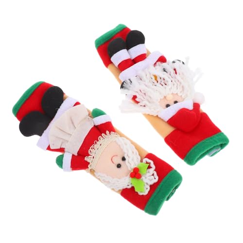 LOLIPPYY 2 Stück Weihnachtsgriffschoner für Kühlschrank und Mikrowelle Schmutzabweisend Waschbar Schützt vor Fett Wasser Fingerabdrücken Deko Weihnachten Küche von LOLIPPYY