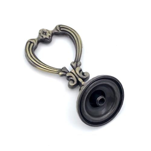 LOLIPPYY 2 Stück Zinklegierung Möbelknöpfe Antik Vintage Ringgriff Extra für Kommode Schubladen Küchenschränke Stilvoll Robust und Langlebig von LOLIPPYY