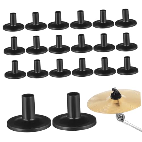 LOLIPPYY 20 Stück Cymbal Sleeves aus Robustem Kunststoff Beckenhülsen für Trommelständer Schützende Leichte Cymbal Stand Drum Sleeves Installieren und Auszutauschen Zubehör für Drum Kit von LOLIPPYY