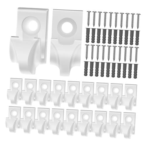 LOLIPPYY 20 Stück Schraubhaken für Lichterketten Outdoor Lichtclip mit Tiefem Schlitz Wetterfest Stabile Montage für Garten Terrasse Zaun und Dekoration von LOLIPPYY