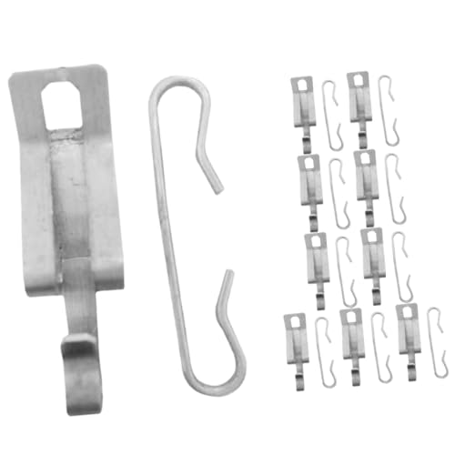 LOLIPPYY 20 Stück Teiliges Aluminium Dachhaken und Kabelclip Set Wetterbeständig Robust und Leicht für Dachrinnen und Heizkabelbefestigung Mit Aluminiumhaken und Clips zur Sicheren LOLIPPYY 20 Stück Teiliges Aluminium Dachhaken und Kabelclip Set Wetterbeständig Robust und Leicht für Dachrinnen und Heizkabelbefestigung Mit Aluminiumhaken und Clips zur Sicheren von LOLIPPYY