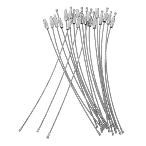 LOLIPPYY 20 Stück Teiliges Edelstahl Schlüsselringe aus Rostfreiem Drahtseil Großes Robustes Verbindungselement für Outdoor Wandern und Gepäck Einfach zu Befestigen Vielseitige Kabel LOLIPPYY 20 Stück Teiliges Edelstahl Schlüsselringe aus Rostfreiem Drahtseil Großes Robustes Verbindungselement für Outdoor Wandern und Gepäck Einfach zu Befestigen Vielseitige Kabel von LOLIPPYY