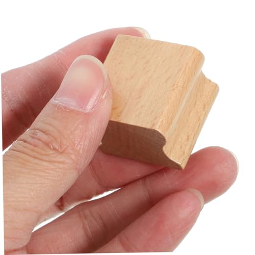 LOLIPPYY 20 Stück Teiliges Gerillte Holzstempel aus Hartholz zum Schnitzen DIY Handwerksprojekte Scrapbooking Langlebig Tragbar Blanko Oberfläche für Kreative Siegelgestaltung von LOLIPPYY