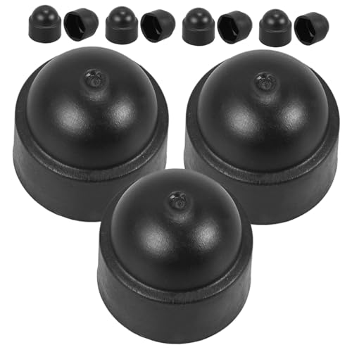LOLIPPYY 20 Stück Teiliges Hexagon Schraubenschutzkappen aus Schwarzem Nylon Isolierende Dome Bolt Caps Korrosionsbeständige Abdeckkappen für Außensechskantschrauben Einfach zu Montieren von LOLIPPYY