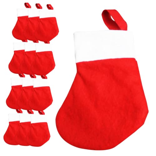 LOLIPPYY 20 Stück Teiliges Mini Weihnachtsstrümpfe aus Weiß Filz Weihnachtsdeko zum Aufhängen Am Baum Kamin mit Klassischem Xmas Design und Großer Kapazität für Geschenke und Süßigkeiten LOLIPPYY 20 Stück Teiliges Mini Weihnachtsstrümpfe aus Weiß Filz Weihnachtsdeko zum Aufhängen Am Baum Kamin mit Klassischem Xmas Design und Großer Kapazität für Geschenke und Süßigkeiten von LOLIPPYY
