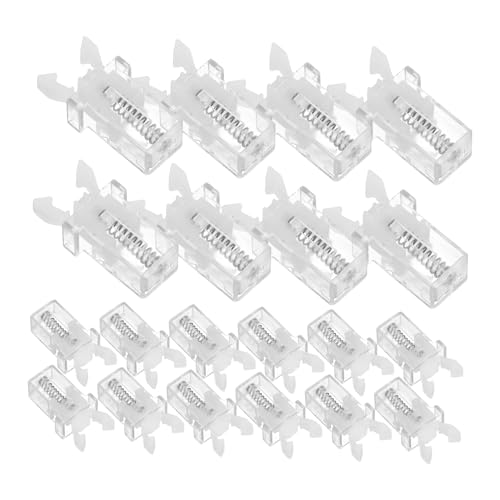LOLIPPYY 20 Stück Teiliges Selbstverriegelnder Feder Schnappverschluss für Türschlösser Brillenetuis Mülleimer und Leicht Einsetzbar Bedienen von LOLIPPYY