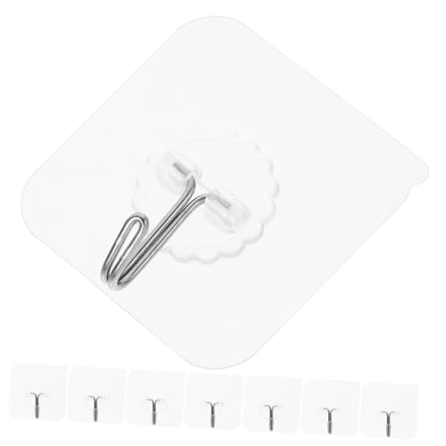 LOLIPPYY 20 Stück Teiliges Transparenter Robuster Wandhaken aus Edelstahl Selbstklebend Belastbar für Badhandtücher Kleidung Schlüssel Platzsparend und Unauffällig LOLIPPYY 20 Stück Teiliges Transparenter Robuster Wandhaken aus Edelstahl Selbstklebend Belastbar für Badhandtücher Kleidung Schlüssel Platzsparend und Unauffällig von LOLIPPYY