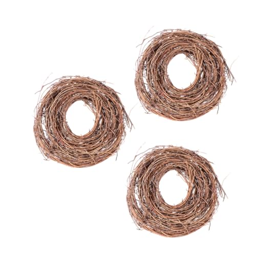 LOLIPPYY 3 Rollen Natürliche Rattan Weinreben Girlande ca Weihnachts Dekoration Handgefertigt Vielseitige DIY Weihnachtskranz Zubehör für Wand Fenster Festliche Wohnraumgestaltung von LOLIPPYY