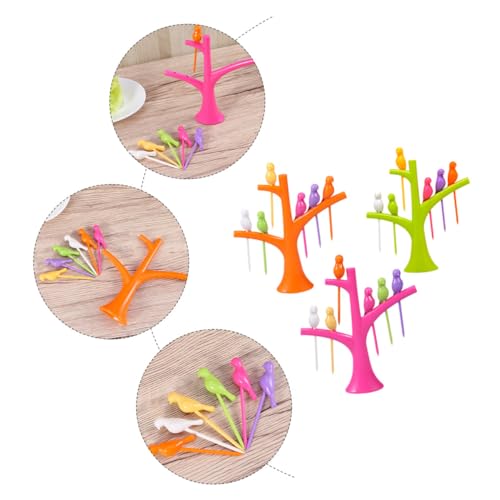 LOLIPPYY 3 Sätze Vogelförmige Obstgabeln aus Kunststoff Wiederverwendbare Fingerfood spieße für Kuchen Snacks und Partydekoration Bunte Food Picks für Obst und Sandwiches LOLIPPYY 3 Sätze Vogelförmige Obstgabeln aus Kunststoff Wiederverwendbare Fingerfood spieße für Kuchen Snacks und Partydekoration Bunte Food Picks für Obst und Sandwiches von LOLIPPYY