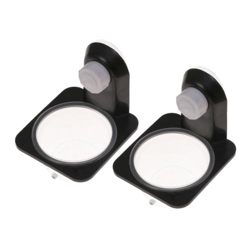 LOLIPPYY 3 Stück Reptilien Futternapf mit Saugnapf Langlebige Futterschale und Wassernapf für Schildkröten Eidechsen und Reptilien Geeignet für Glas und Acrylterrarien Einfach zu Reinigen von LOLIPPYY