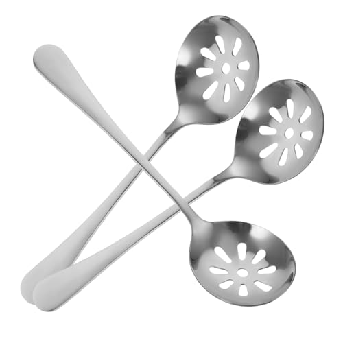 LOLIPPYY 3 Stück Teiliges Kleine Schaumlöffel aus Edelstahl Langlebige Haushaltsservierlöffel mit Glatter Oberfläche Kompakt und Leicht für Tägliches Servieren von Obst und Desserts LOLIPPYY 3 Stück Teiliges Kleine Schaumlöffel aus Edelstahl Langlebige Haushaltsservierlöffel mit Glatter Oberfläche Kompakt und Leicht für Tägliches Servieren von Obst und Desserts von LOLIPPYY