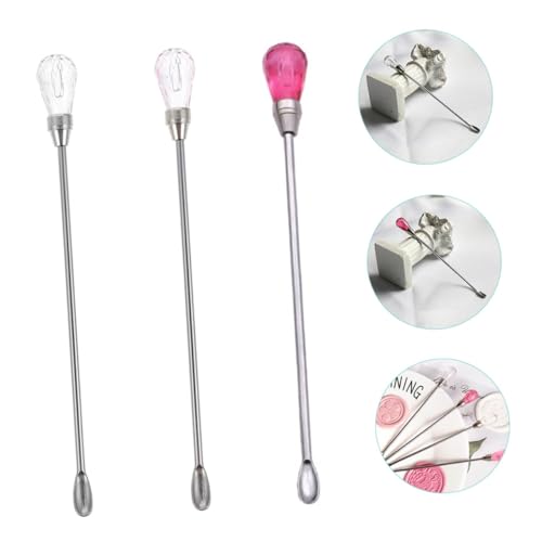 LOLIPPYY 3 Stück Teiliges Kreative Wachssiegel Rührstäbe Transparent Weiß Rosa Rot Hitzebeständig mit Langem Griff für Wachsschmelzer und Siegelversiegelung zum Basteln Wiederverwendbar LOLIPPYY 3 Stück Teiliges Kreative Wachssiegel Rührstäbe Transparent Weiß Rosa Rot Hitzebeständig mit Langem Griff für Wachsschmelzer und Siegelversiegelung zum Basteln Wiederverwendbar von LOLIPPYY