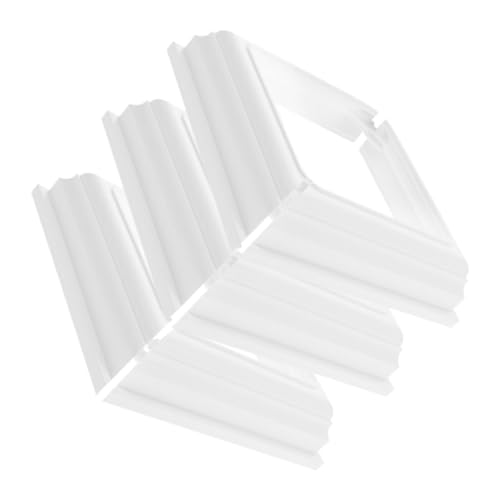 LOLIPPYY 3 Stück Teiliges PVC Zaunpfosten Sockelset Weiß Geteilte Dekorative Basisabdeckung für Veranda und Terrassenpfosten Wetterfeste und Stabile Leichte und Einfache Installation für von LOLIPPYY