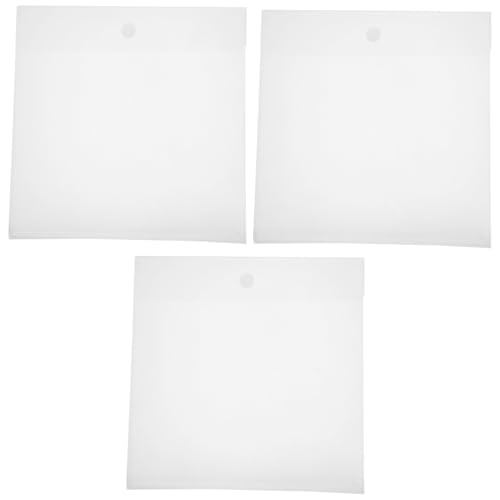 LOLIPPYY 3 Stück Teiliges Transparenter Wasserfester Kunststoff Ordner mit Klebeverschluss Großer Kapazität für Scrapbook Papiere Dokumentenaufbewahrung für Schule und Büro LOLIPPYY 3 Stück Teiliges Transparenter Wasserfester Kunststoff Ordner mit Klebeverschluss Großer Kapazität für Scrapbook Papiere Dokumentenaufbewahrung für Schule und Büro von LOLIPPYY