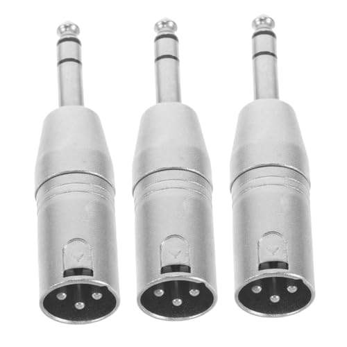 LOLIPPYY 3 Stück Teiliges Trs zu Xlr Männlich Audioadapter aus Langlebiger Zinklegierung Dreipoliges Stereo Balanced Design für Störungsfreie Klangübertragung Geeignet für Mischpulte LOLIPPYY 3 Stück Teiliges Trs zu Xlr Männlich Audioadapter aus Langlebiger Zinklegierung Dreipoliges Stereo Balanced Design für Störungsfreie Klangübertragung Geeignet für Mischpulte von LOLIPPYY