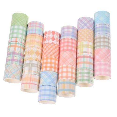 LOLIPPYY 30 Rollen Washi Tape Set mit Kariertem Muster Langlebig und Leicht Abreißbar Vielseitig für Tagebuch Scrapbooking und Geschenkverpackung Farbenfrohes Bastelband für Kreative DIY LOLIPPYY 30 Rollen Washi Tape Set mit Kariertem Muster Langlebig und Leicht Abreißbar Vielseitig für Tagebuch Scrapbooking und Geschenkverpackung Farbenfrohes Bastelband für Kreative DIY von LOLIPPYY
