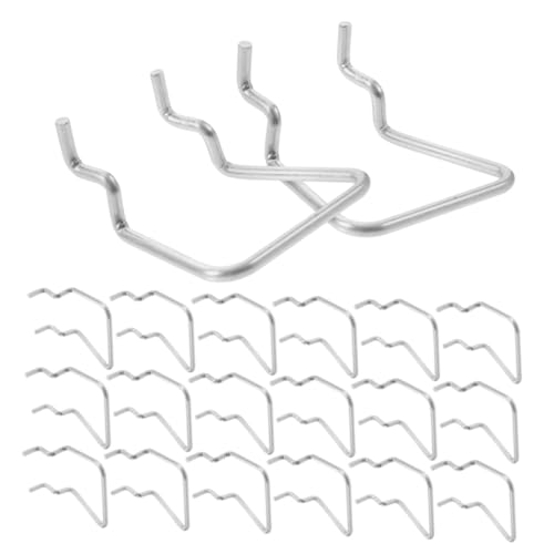 LOLIPPYY 30 Stück Teiliges Lochwandhaken aus Edelstahl mit Doppelschlaufe Robuste Werkzeughalter für Lochabstand Sichere Glatte Kanten für Werkstatt Büro und Einzelhandel LOLIPPYY 30 Stück Teiliges Lochwandhaken aus Edelstahl mit Doppelschlaufe Robuste Werkzeughalter für Lochabstand Sichere Glatte Kanten für Werkstatt Büro und Einzelhandel von LOLIPPYY