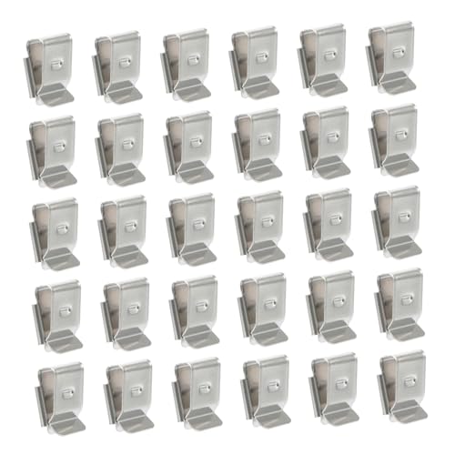 LOLIPPYY 30 Stück Teiliges Solar Panel Kabelklemmen Winkel Drahtclip für Photovoltaik Rahmen Langlebige Edelstahl Kabelklemmen zur Sauberen und Sicheren Solarsystem Verkabelung von LOLIPPYY