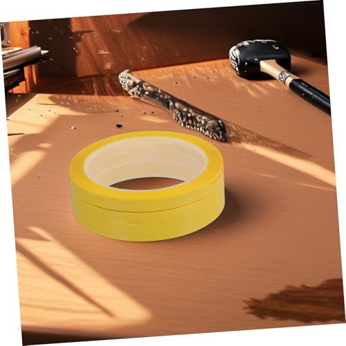 LOLIPPYY 4 Rollen Hitzebeständiges Feuerfestes Polyester Isolierband mit Starkem Klebstoff Vielseitig Einsetzbar für Elektrische Isolierung Automobilanwendungen Teiliges in Tiefgelb von LOLIPPYY