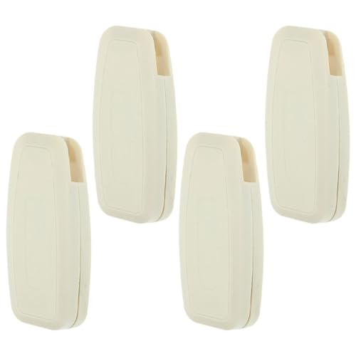 LOLIPPYY 4 STÜCKE Weiße Kettengewichte und Quadratischer Kettengriff für Fensterjalousien Kompatibel mit Vertikalen Roll Faltjalousien Zubehör für Gardinenbedienung von LOLIPPYY