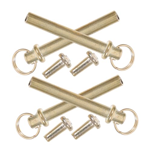 LOLIPPYY 4 Sets Nagelfächer Zubehör Nieten Für Handfächer Gewinde Klappnieten Metall Golden von LOLIPPYY