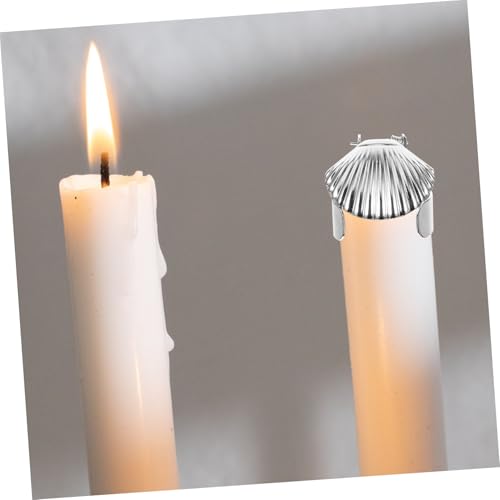 LOLIPPYY 4 Stück Automatischer Kerzenlöscher aus Hitzebeständigem Metall Sicheres Dochtlöschwerkzeug für Duft Teelicht Aromakerzen Schnelles Flammenlöschen im Haushalt Stilvolles Design von LOLIPPYY