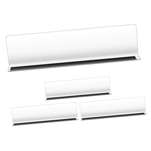 LOLIPPYY 4 Stück Gefrierschrankteiler Gestell Magnetisches Organisationsleitblech Supermarkt Schindel Organisation Erweiterbar Etiketten Klarer Buchstopper Speichern Lagerwarenteiler PVC von LOLIPPYY