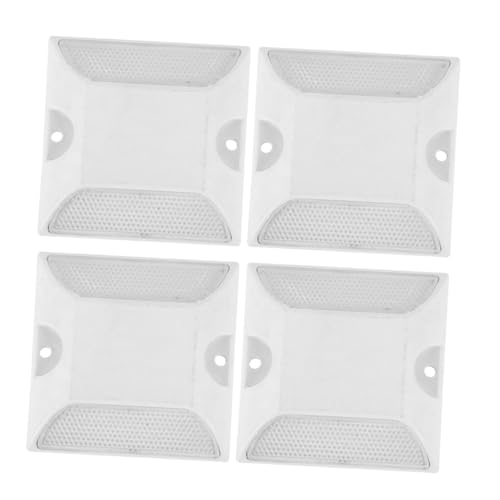 LOLIPPYY 4 Stück Reflektierende Straßenmarkierer Robustem Kunststoff Weiß Wetterfeste Asphaltreflektoren für Leitplanken Fahrbahn Gehwegbeschilderung Erhöhte Sichtbarkeit bei Nacht LOLIPPYY 4 Stück Reflektierende Straßenmarkierer Robustem Kunststoff Weiß Wetterfeste Asphaltreflektoren für Leitplanken Fahrbahn Gehwegbeschilderung Erhöhte Sichtbarkeit bei Nacht von LOLIPPYY