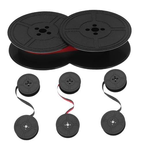 LOLIPPYY 4 Stück Schreibmaschinenband Farbband Für Schreibmaschine Schreibmaschinenfarbband Schreibmaschine Twin Spule Tintenbandspuler Austausch Der Doppelspule Abs Schwarz von LOLIPPYY
