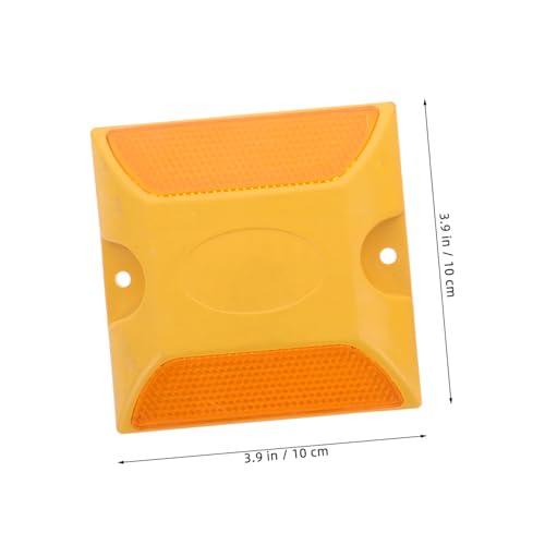 LOLIPPYY 4 Stück Teiliges Doppelseitige Reflektierende Straßenpflastermarker mit Hervorstehendem Warnprofil Einfache Montage ohne Werkzeug Hohe Sichtbarkeit bei Dunkelheit und Schlechtem LOLIPPYY 4 Stück Teiliges Doppelseitige Reflektierende Straßenpflastermarker mit Hervorstehendem Warnprofil Einfache Montage ohne Werkzeug Hohe Sichtbarkeit bei Dunkelheit und Schlechtem von LOLIPPYY