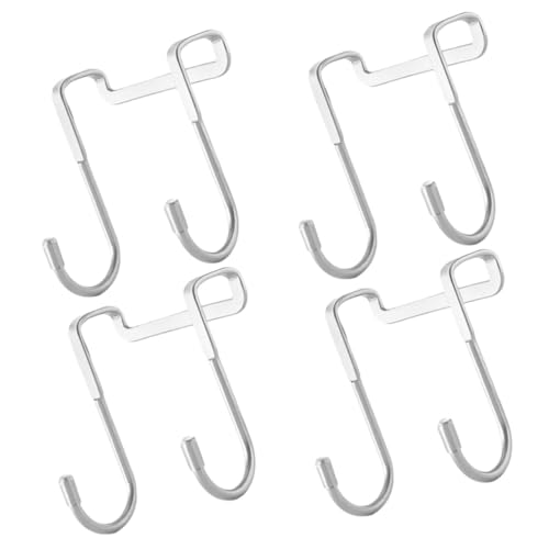 LOLIPPYY 4 Stück Teiliges Edelstahl Türhaken Über Tür Haken Belastbar Ohne Bohren Für Küche Bad Schranktür Organizer Für Handtücher Mäntel Hüte LOLIPPYY 4 Stück Teiliges Edelstahl Türhaken Über Tür Haken Belastbar Ohne Bohren Für Küche Bad Schranktür Organizer Für Handtücher Mäntel Hüte von LOLIPPYY