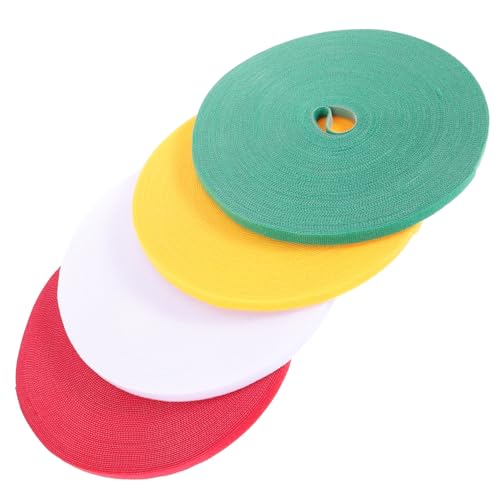 LOLIPPYY 4 Stück Teiliges Kabel Organizer Selbstklebend mit Haken und Schlaufenverschluss Wiederverwendbare Klettband Kabelbinder in Rot Grün Gelb Weiß Breit für Kabelaufbewahrung und LOLIPPYY 4 Stück Teiliges Kabel Organizer Selbstklebend mit Haken und Schlaufenverschluss Wiederverwendbare Klettband Kabelbinder in Rot Grün Gelb Weiß Breit für Kabelaufbewahrung und von LOLIPPYY