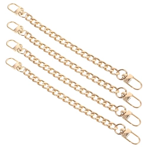 LOLIPPYY 4 Stück Teiliges Metall Bag Chains Lange Flache Hellgoldene Ersatz Taschenriemen aus Langlebige Abnehmbare Handtaschenkette für DIY Modische Schulter und Umhängetaschen LOLIPPYY 4 Stück Teiliges Metall Bag Chains Lange Flache Hellgoldene Ersatz Taschenriemen aus Langlebige Abnehmbare Handtaschenkette für DIY Modische Schulter und Umhängetaschen von LOLIPPYY