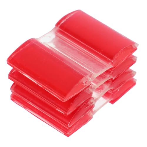 LOLIPPYY 4 Stück Teiliges Selbstklebende Transparente Acryl Klappscharniere Flexible Falzbare Scharniere für Schranktüren Möbel und DIY Projekte von LOLIPPYY