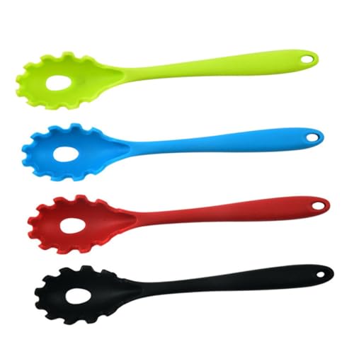 LOLIPPYY 4 Stück Teiliges Silikon Nudelsieb Praktische Nudelkellen mit Hohlem Design zum Abseihen und Servieren von Spaghetti Linguini und Gemüse Hitzebeständig Buntes Küchenhelfer LOLIPPYY 4 Stück Teiliges Silikon Nudelsieb Praktische Nudelkellen mit Hohlem Design zum Abseihen und Servieren von Spaghetti Linguini und Gemüse Hitzebeständig Buntes Küchenhelfer von LOLIPPYY