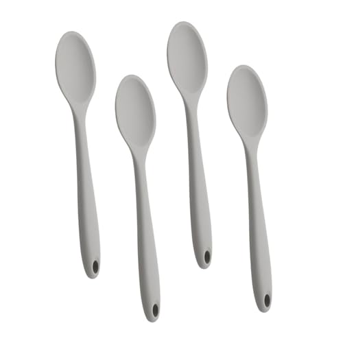 LOLIPPYY 4 Stück Teiliges Silikon Salatlöffel Antihaftbeschichtet Hitzebeständig Leicht und Langlebig Multifunktionale Küchenlöffel für Kochen Rühren und Servieren Geeignet für Zuhause und von LOLIPPYY