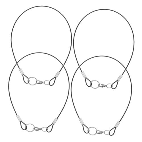 LOLIPPYY 4 Stück Teiliges Verlust Stahlseil Schlüsselband mit Clip Vielseitig Einsetzbar für Handschuhe Brillen Ausweise Robustes Kabel aus Stahl und PU Praktisches Abnehmbares LOLIPPYY 4 Stück Teiliges Verlust Stahlseil Schlüsselband mit Clip Vielseitig Einsetzbar für Handschuhe Brillen Ausweise Robustes Kabel aus Stahl und PU Praktisches Abnehmbares von LOLIPPYY