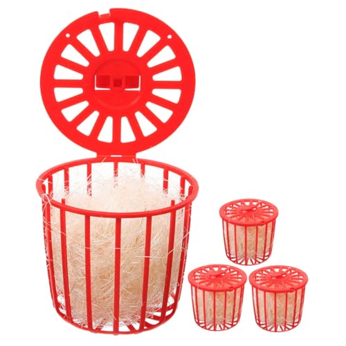 LOLIPPYY 4 Stück Teiliges Vogelnest Robustem Kunststoff mit Natürlicher Struktur Stabiler Nistschale für Papageien und Vögel im Käfig Fördert Nestbau und Artgerechtes Verhalten LOLIPPYY 4 Stück Teiliges Vogelnest Robustem Kunststoff mit Natürlicher Struktur Stabiler Nistschale für Papageien und Vögel im Käfig Fördert Nestbau und Artgerechtes Verhalten von LOLIPPYY