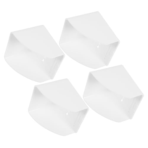 LOLIPPYY 4 Stück Wasserdichte Steckdosenabdeckung für Outdoor Steckdosenschutz Wind Regenschutz Weiß Wetterfeste Schalterabdeckung für Garten Terrasse Garage von LOLIPPYY