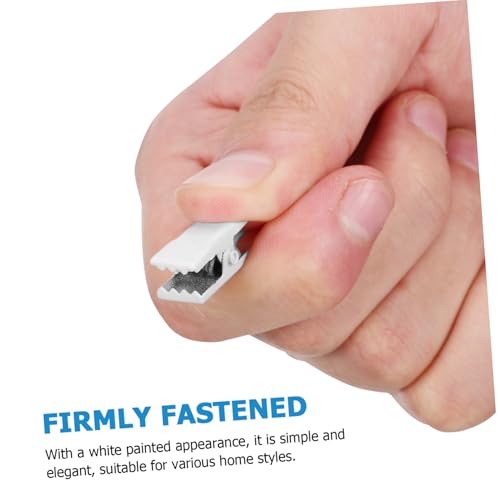 LOLIPPYY 40 Stück Teiliges Metall hakenklammern in Cremeweiß Starke Clips zum Aufhängen von Vorhängen Fotos Kleidung und Deko Vielseitig Einsetzbar für Fenster Partys und Haushalt von LOLIPPYY