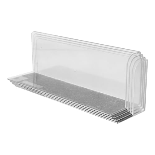 LOLIPPYY 4Stücke Teiliges Magnet Regaltrennsystem Transparente Trennwände für Supermärkte und Convenience Stores Stabile Trennwände zur Verbesserten Produktorganisation und Optimalen von LOLIPPYY