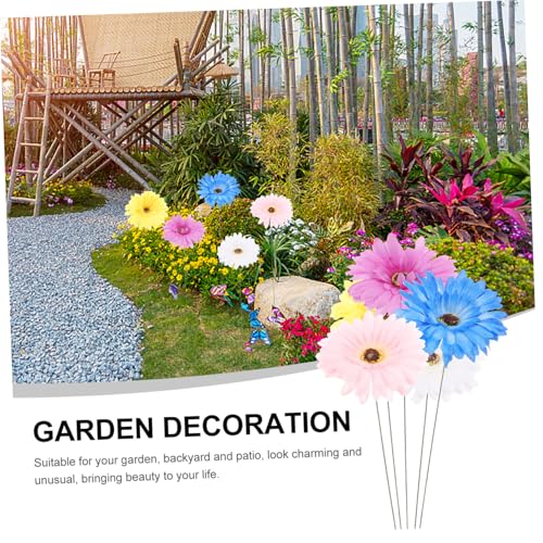 LOLIPPYY 5 Stück Metall Gartenstecker mit Realistischer Gänseblümchen deko Wetterfest für Terrasse Balkon Blumentöpfe und Gartendekoration Außen Stabile Blumenstecker für Natur atmosphäre LOLIPPYY 5 Stück Metall Gartenstecker mit Realistischer Gänseblümchen deko Wetterfest für Terrasse Balkon Blumentöpfe und Gartendekoration Außen Stabile Blumenstecker für Natur atmosphäre von LOLIPPYY