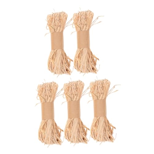 LOLIPPYY 5 Stück Natur-raffia-band Bindedraht für Floristen Bastelarbeiten Geschenkverpackung Blumensträuße Dekoration DIY Kränze Rustikal Langlebig Flexibel LOLIPPYY 5 Stück Natur-raffia-band Bindedraht für Floristen Bastelarbeiten Geschenkverpackung Blumensträuße Dekoration DIY Kränze Rustikal Langlebig Flexibel von LOLIPPYY