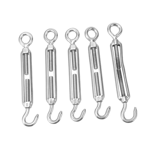 LOLIPPYY 5 Stück Teiliges Edelstahl Flower Basket Schrauben Verstellbarer Drahtseil Spanner mit Öse Langlebiger Stahlseil Spannschloss für Flexible Zugspannung LOLIPPYY 5 Stück Teiliges Edelstahl Flower Basket Schrauben Verstellbarer Drahtseil Spanner mit Öse Langlebiger Stahlseil Spannschloss für Flexible Zugspannung von LOLIPPYY