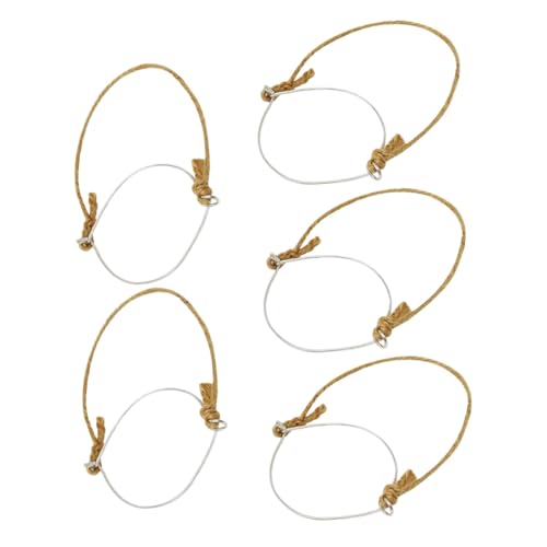 LOLIPPYY 5 Stück Teiliges Edelstahl Haken Griffe für Einmachgläser Rostfreie Jar Halter zum Aufhängen und Organisieren von Einmachgläsern Kompatibel mit Öffnung für Dekoration und von LOLIPPYY