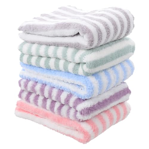 LOLIPPYY 5 Stück Teiliges Kleintier Badetuch aus Superabsorbierendem Mikrofaser Fleece Schnell Trocknend Sanft und Bequem als Meerschweinchen und Hamster Käfigeinlage Bettdecke und von LOLIPPYY